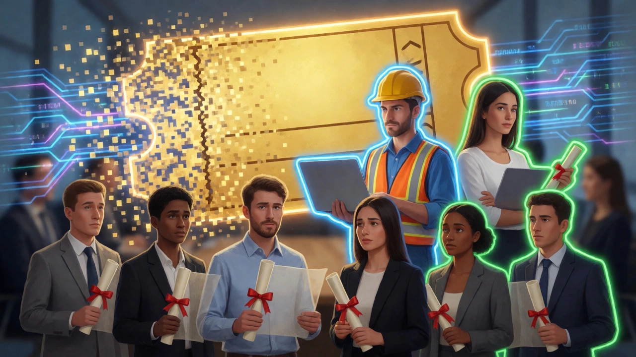 Golden MBA ticket dissolving as skilled specialists take center stage
